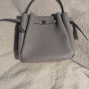 Tory Burch Elegant Gray Romy Bucket Women's Handbag